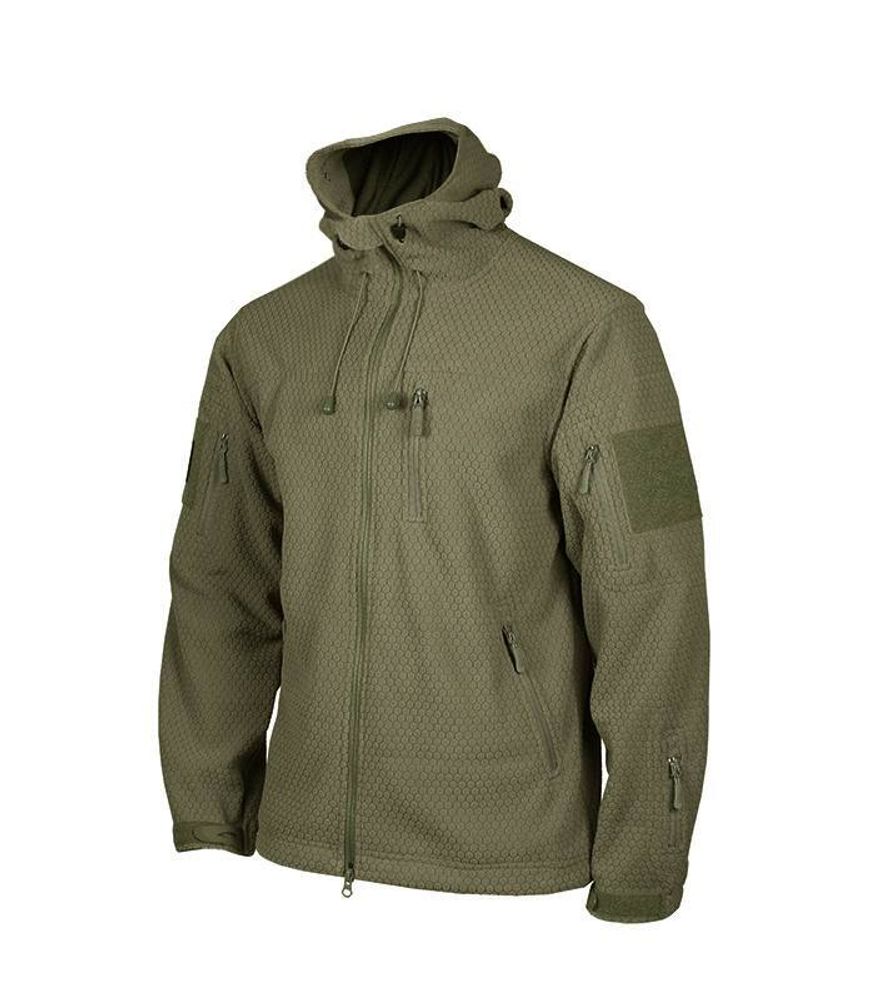 Кофта флисовая GONGTEX Hexagon Fleece Alpha Jacket Olive