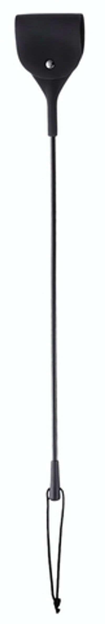 Черный гладкий стек с тонкой ручкой - 48 см. (Цвет: черный)