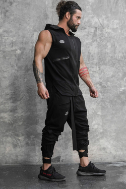 Безрукавка BODY ENGINEERS Atlantis Sleeveless Hoodie Black