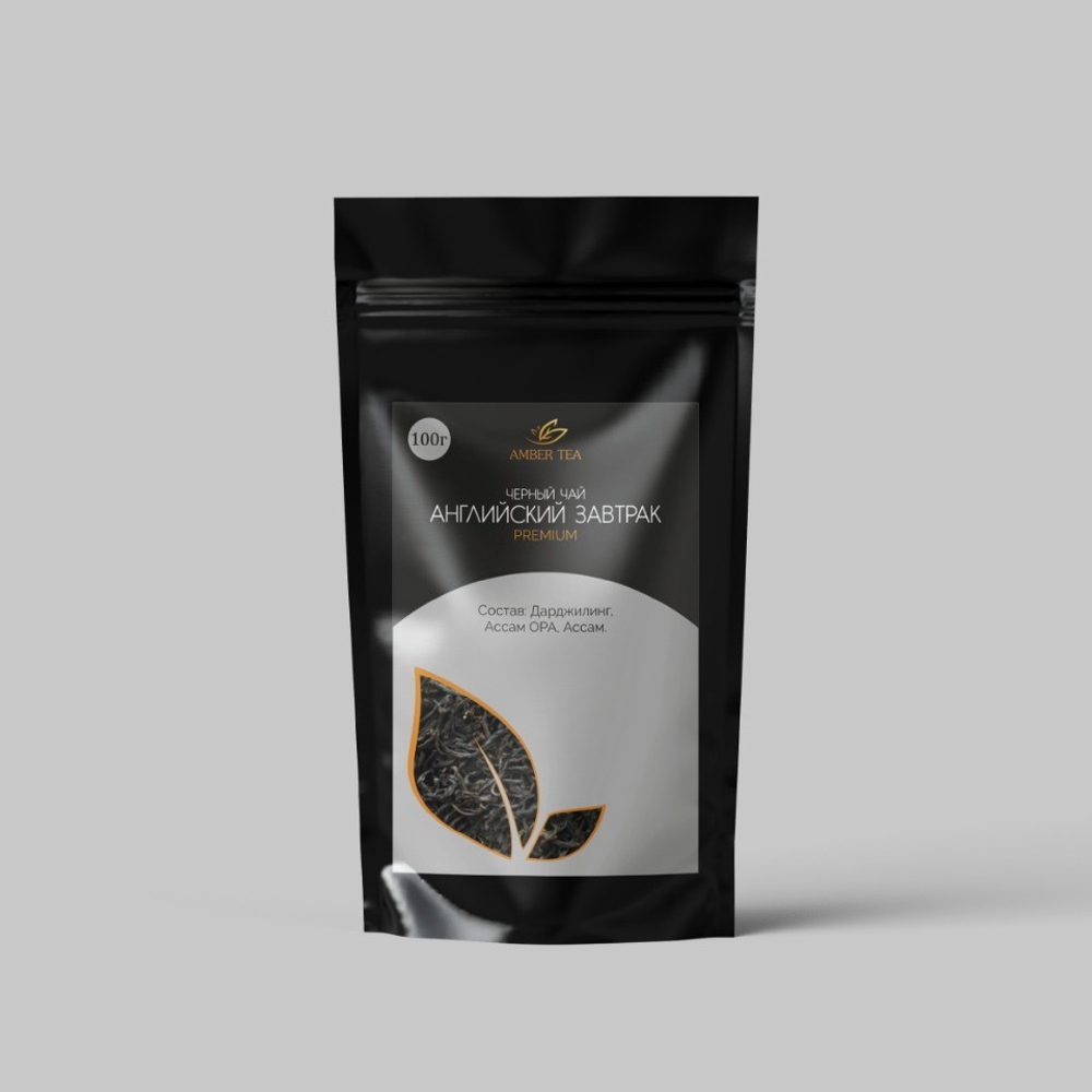 AMBER TEA Чай черный Английский завтрак PREMIUM (Дарджилинг, Ассам OPA, Ассам) 100 г