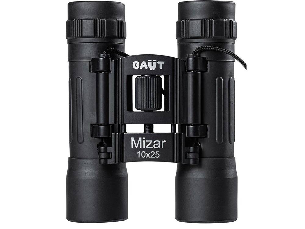 Бинокль GAUT Mizar 10x25, Roof-призмы BK7, цвет - чёрный, 159г