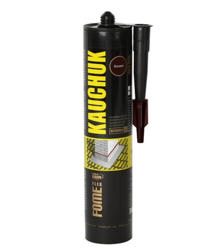 Герметик каучуковый "Fome Flex" коричневый (300мл/12шт)