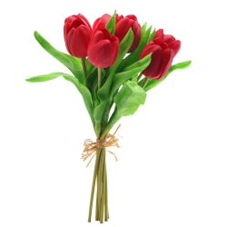 GAEM Цветок искусственный "Тюльпан" (Real Touch) (блок 7шт), L17 W6 H36 см