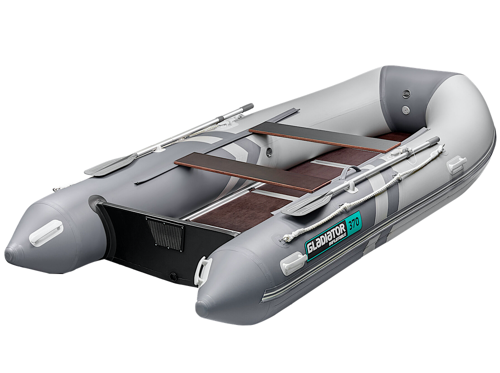 Лодка ПВХ Gladiator Light B370 с фанерным полом -