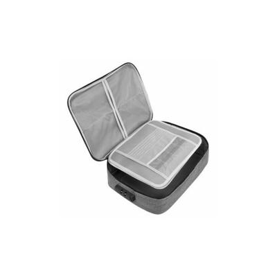 Папка-органайзер для документов с кодовым замком СЕРЫЙ ВОДОНЕПРОНИЦАЕМЫЙ А4, BRAUBERG DOCS, 271960