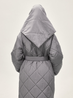 Утепленный платок "Косынка". Серый