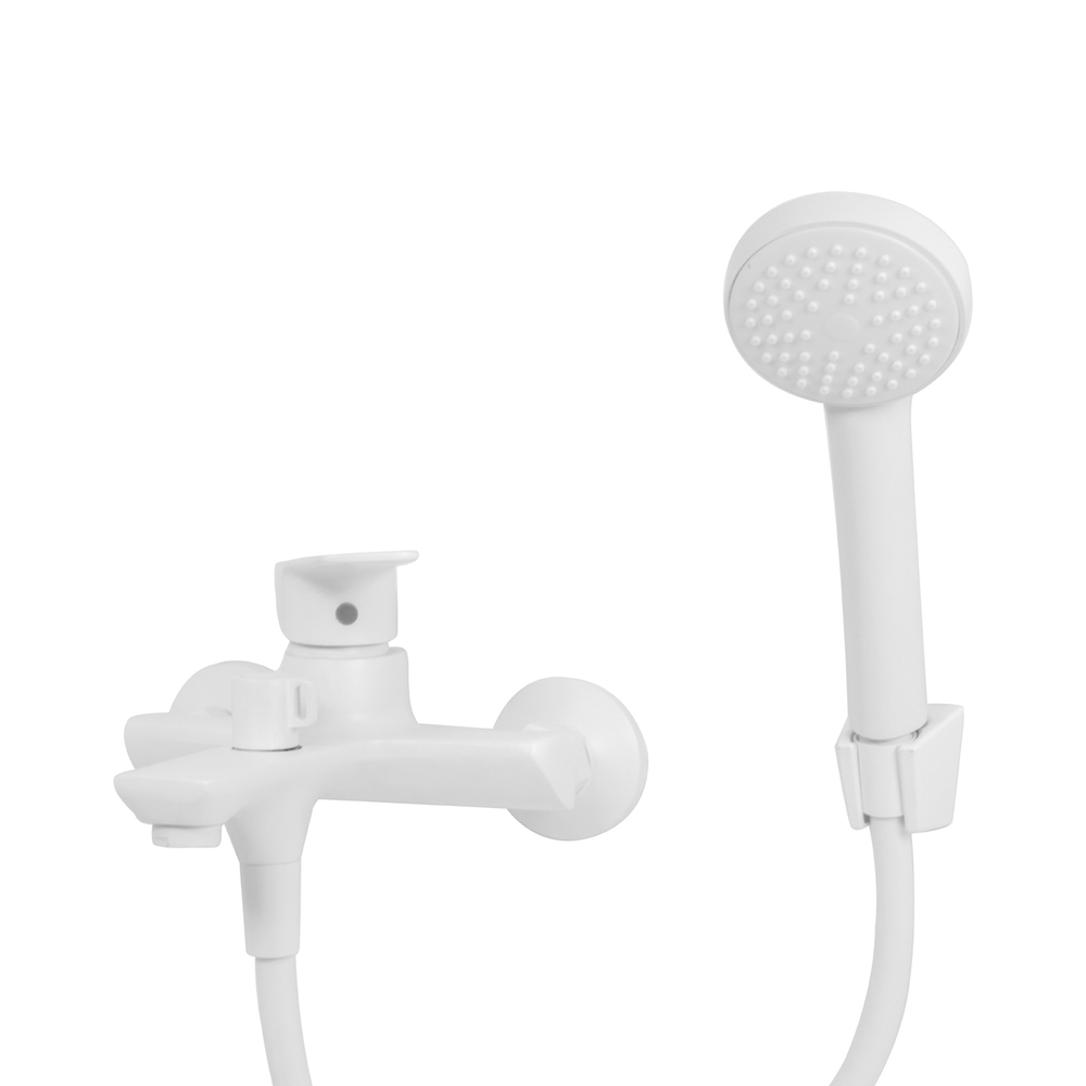 Смеситель для ванны 35k MIXLINE ML15-01W БЕЛЫЙ