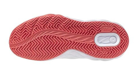 Женские теннисные кроссовки Mizuno Wave Enforce Court AC - white/blue granite/calypso core