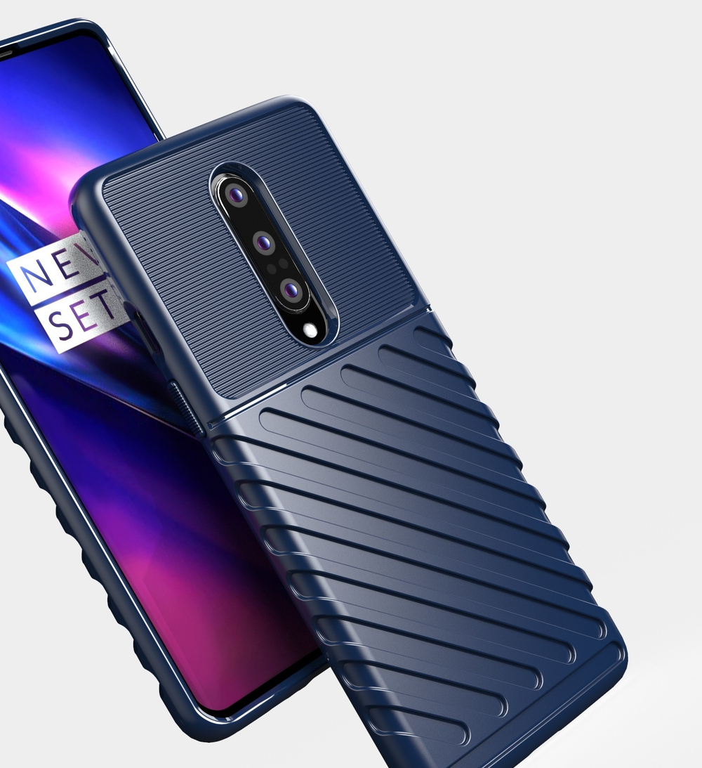 Чехол на OnePlus 8, темно-синий цвет, серии Onyx от Caseport