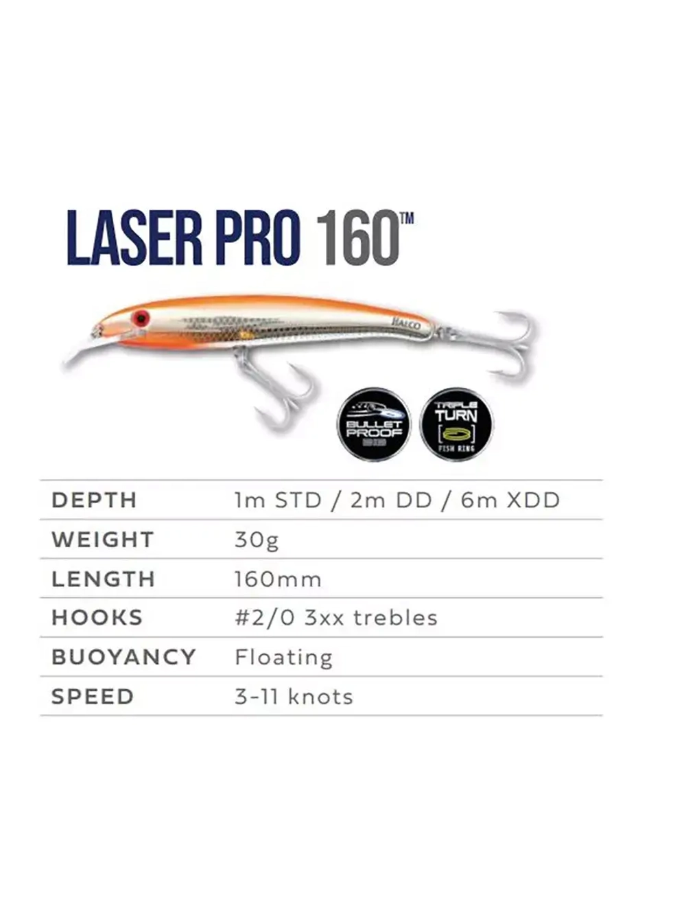 Воблер LASER PRO 160, XDD+STD, #H78, 160mm, 30 г.