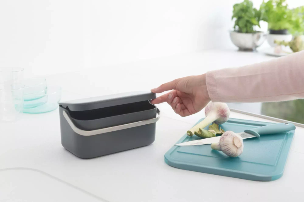 Brabantia - Контейнер для мусора Sort &amp; Go 1,8л, серый / артикул   117541  / GTIN 8710755117541