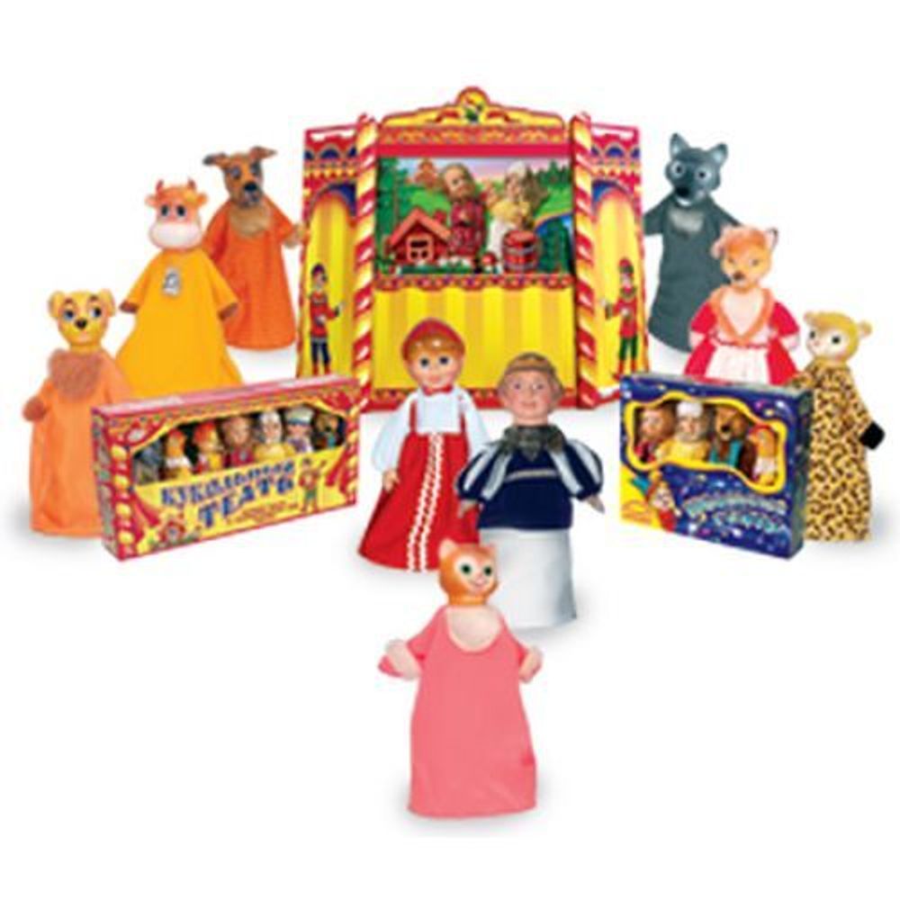 Купить Набор кукольный театр из 7 персонажей.