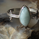 Кольцо ТРЕТИЙ ГЛАЗ, ларимар/серебро