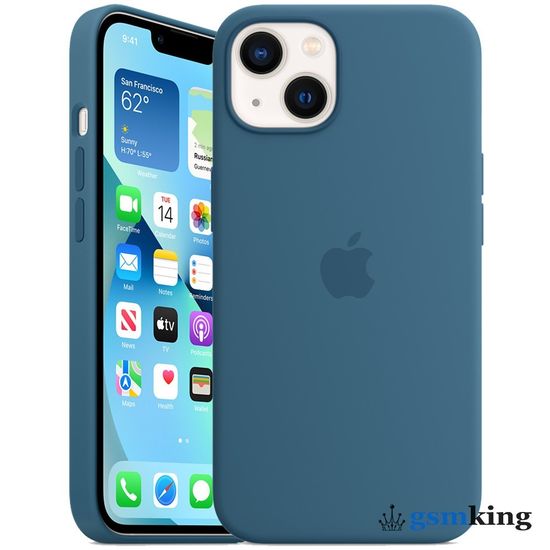 Apple Silicone Case with MagSafe iPhone 13 Blue Jay «Полярная лазурь» MM273ZE/A