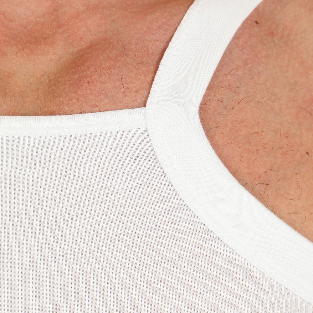 Мужская спортивная майка белая DonDon 403-01_01