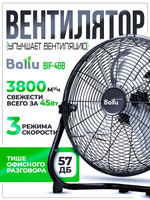 Вентилятор напольный промышленный Ballu-45Вт