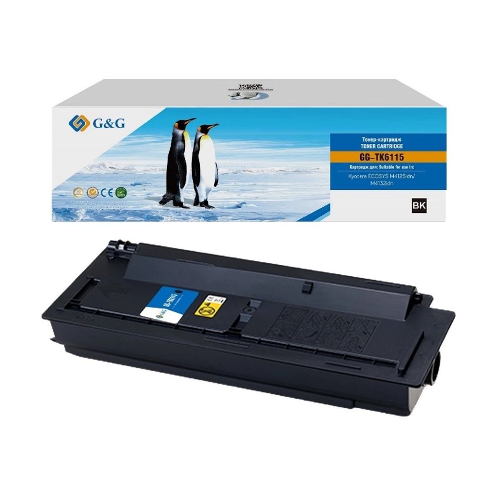 Тонер-картридж G&amp;G, аналог Kyocera TK-6115 для Ecosys M4125idn/M4132idn (15K)