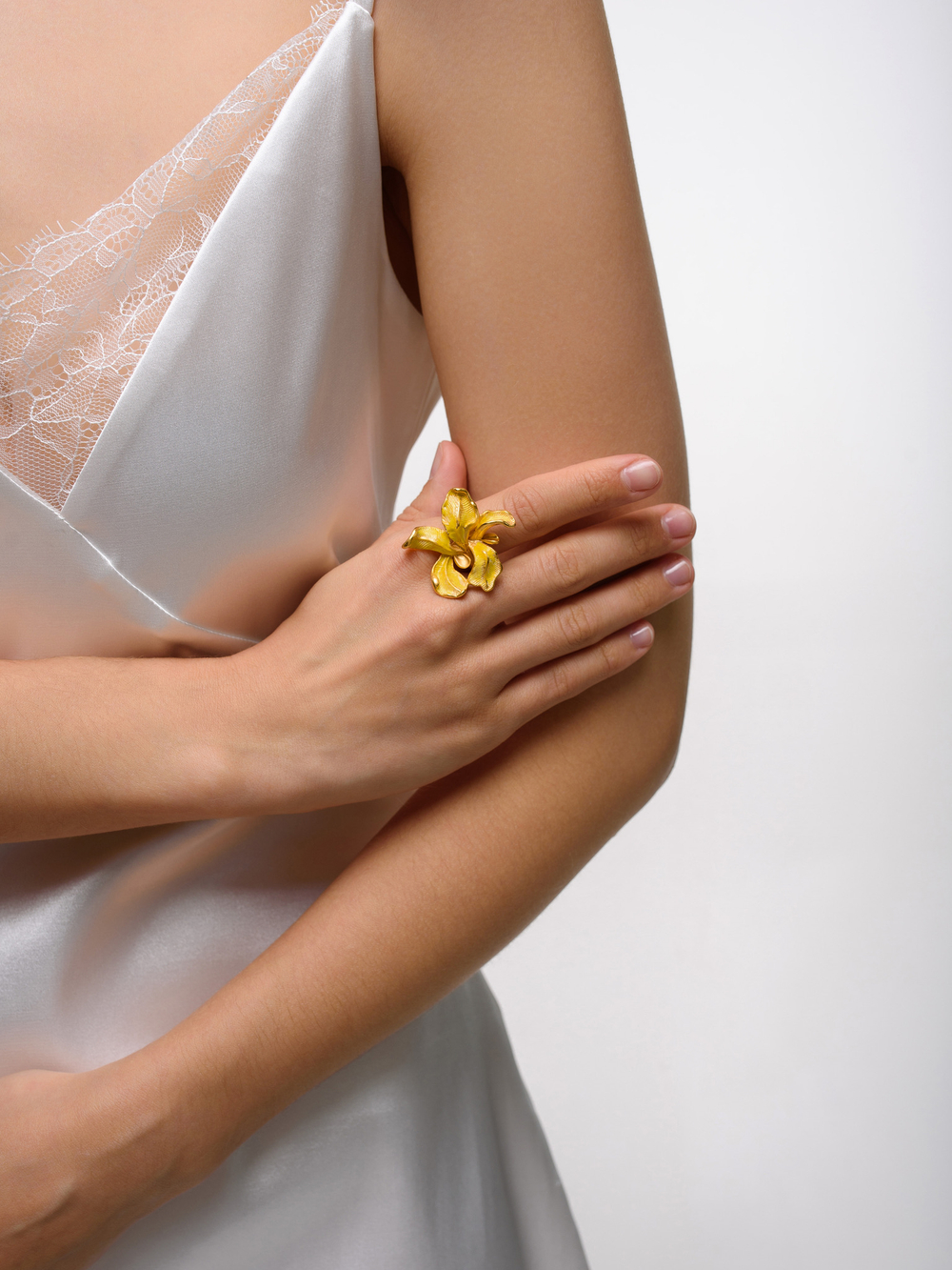 Кольцо "Summer Iris" Gold