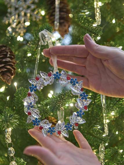 Набор из 4 украшений, 10 см, бусины