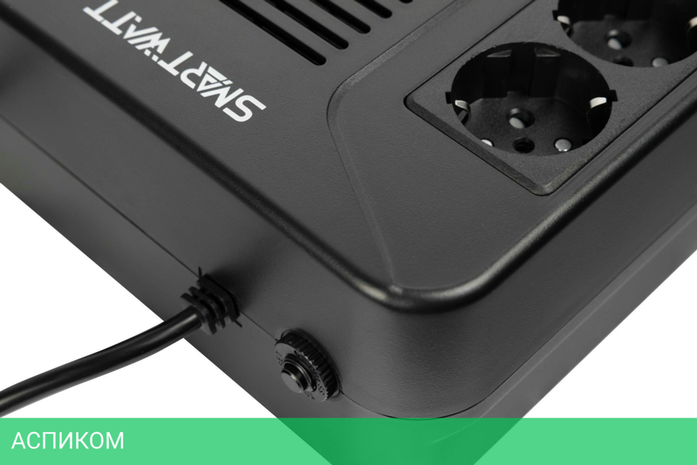 Источник бесперебойного питания Smartwatt SAFE PRO LCD 800 черный (3703020280002)