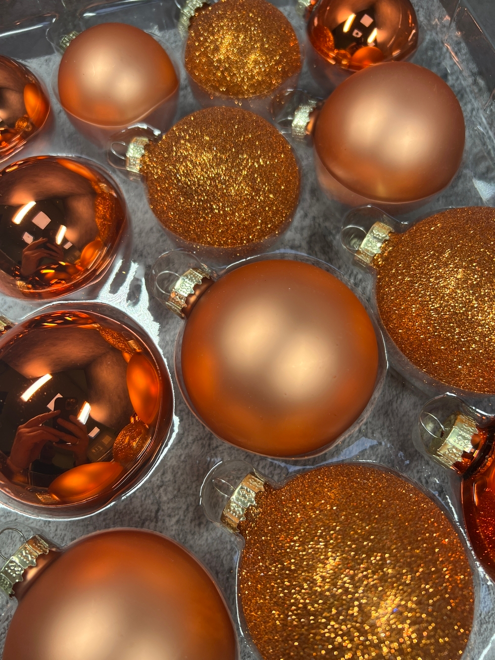 Набор шаров 26шт ChristmasDeLuxe оранжевый микс