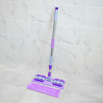 Швабра с насадкой из микрофибры 17*110см, металл, пластик PVC