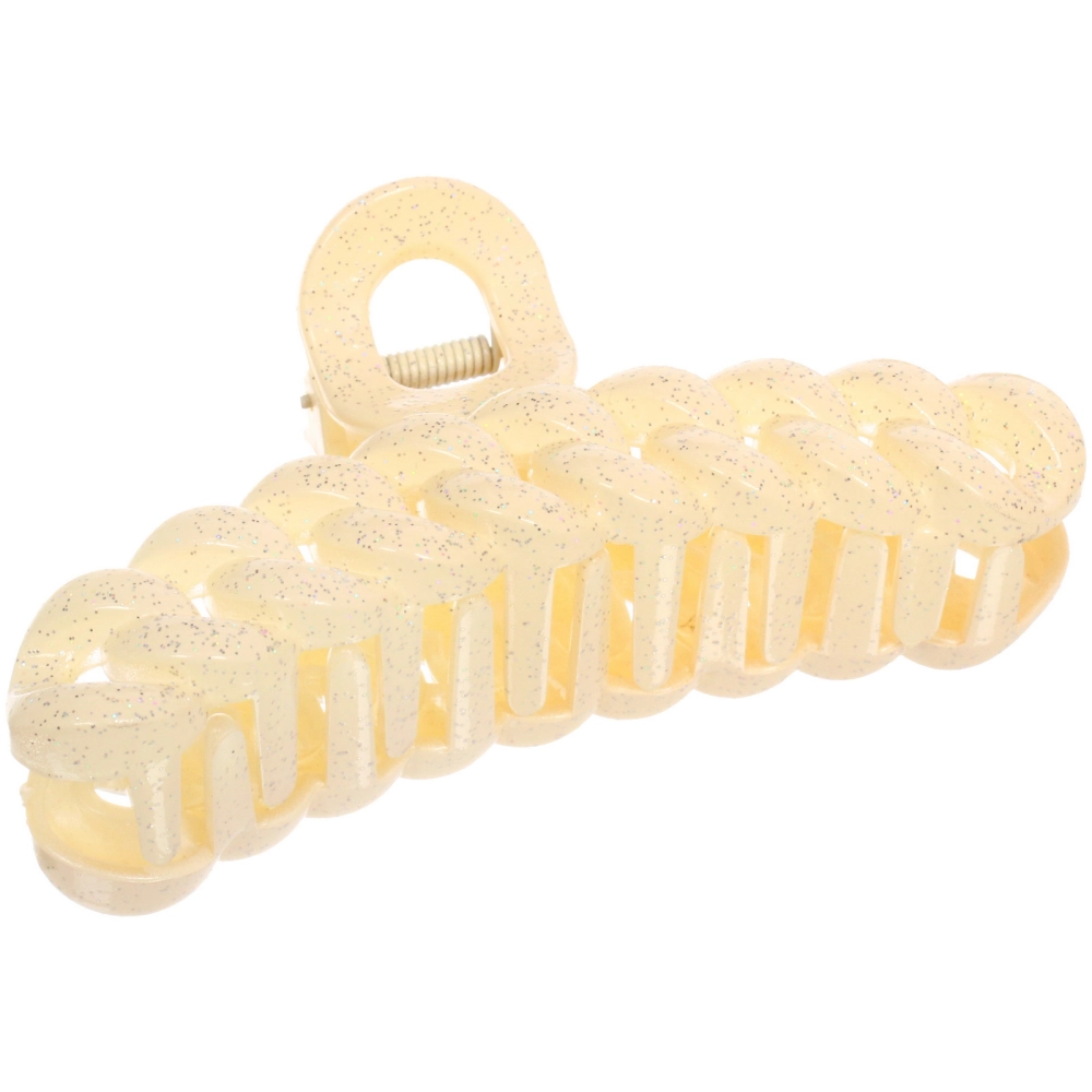 Заколка - краб для волос «AKS - MANTANA», микс 6 цветов, косичка, 10*2см