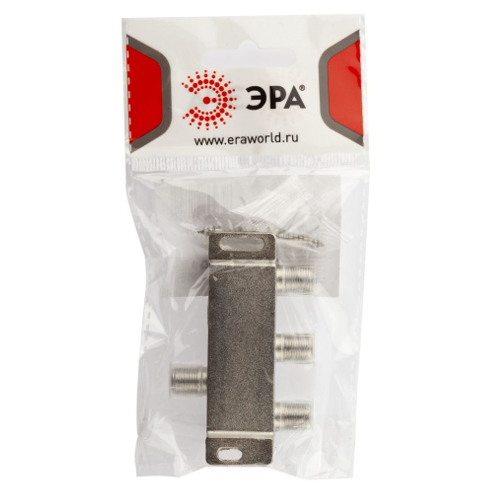 Делитель ТВ ЭРА 3 ответвления под F разъём 5-1000 МГц упаковка 1 шт.