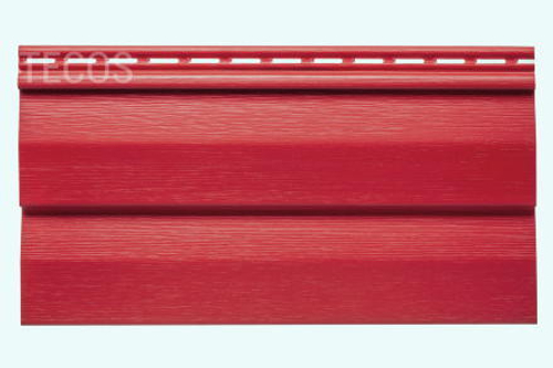 Сайдинг Tecos Ardennes корабельный брус Акрил Бургунд