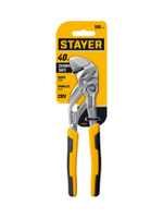 STAYER PlierWrench 180 мм, захват 40 мм, переставные клещи-гаечный ключ (22401)