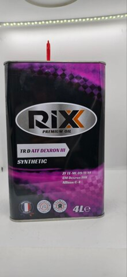 Жидкость гидравлическая ATF Dexron III RIXX TR синтетика 4л