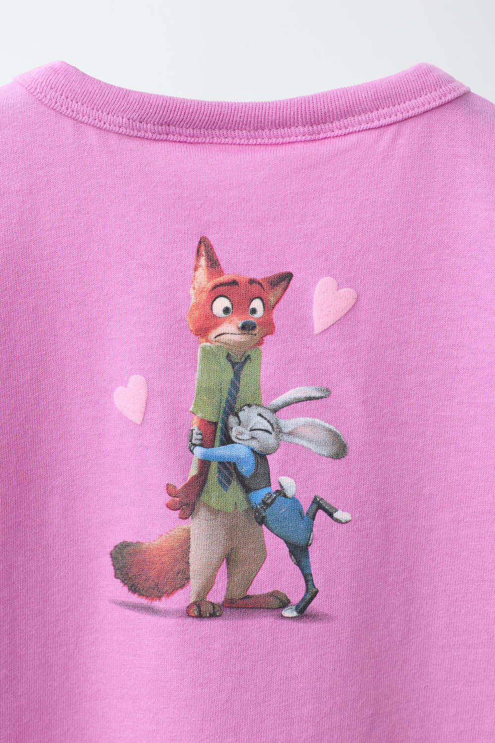 ZARA ФУТБОЛКА «ЗВЕРОПОЛИС» © DISNEY, РОЗОВЫЙ/ЛИЛОВЫЙ