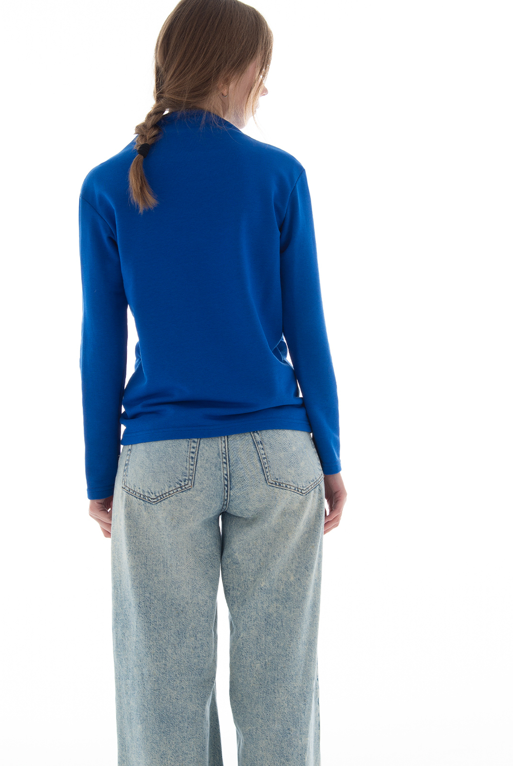 Повседневный джемпер 3181ВЕА, василёк #58В033181ВЕА