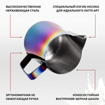 Молочник (питчер) 600 мл, нерж. с делениями ColorFull, CGPro Steel