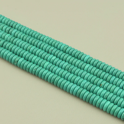 Нитка Бирюза 40 см. (Без замка) - Зеленая