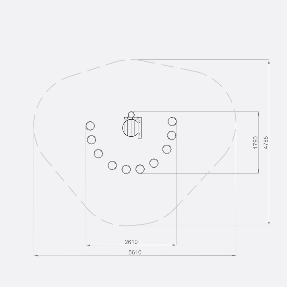 ИГРОВОЙ ЭЛЕМЕНТ ДЛЯ ДЕТСКИХ ПЛОЩАДОК «LE-05.05»