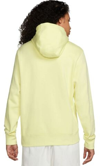Мужская теннисная кофта Nike Sportswear Club Fleece Pullover Hoodie - luminous green/luminous green/white