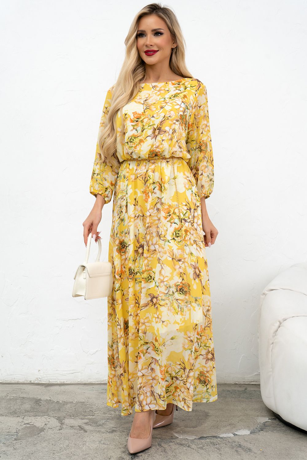 Платье Софитель (желтый)-52р-р Р11-1209 Nikol