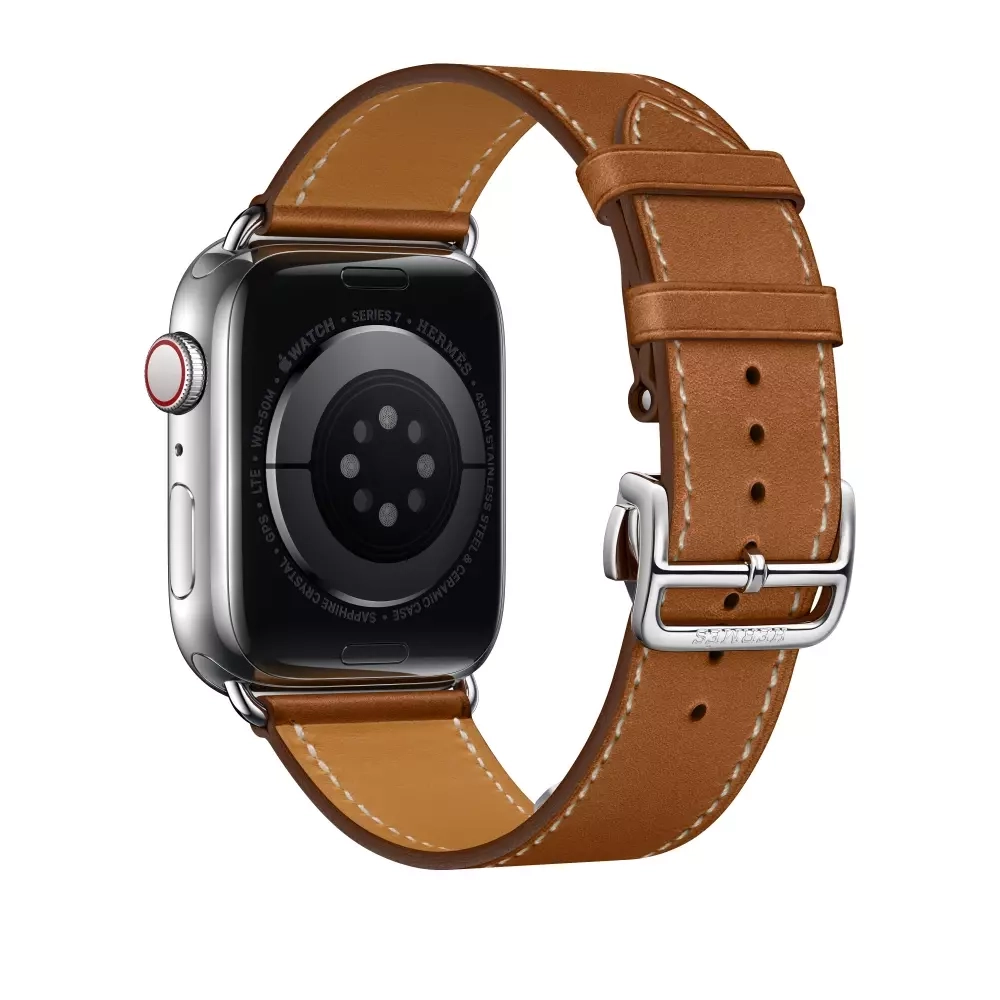 Apple Watch Series 8 Hermes 45mm, коричневый ремешок с раскладывающейся застежкой