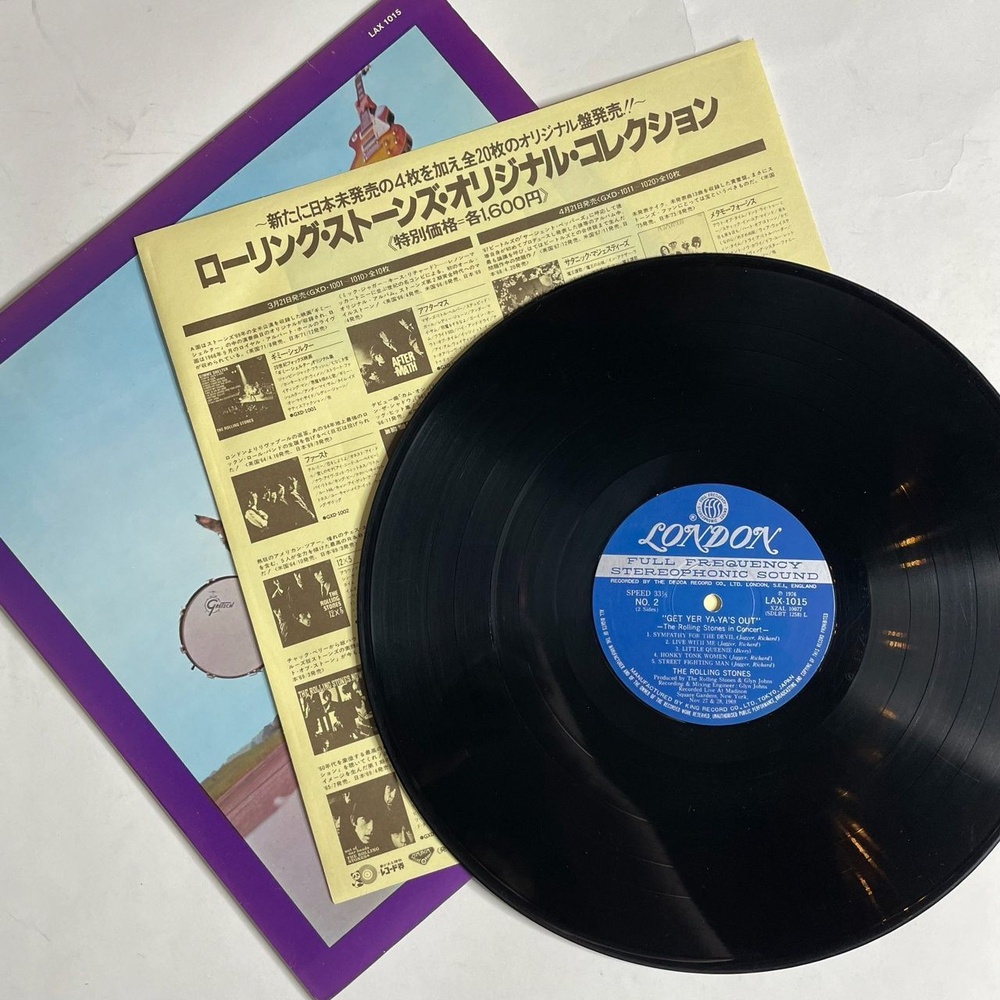 Винтажная виниловая пластинка LP Get Yer Ya Ya Out The Rolling Stones In Concert (Japan 1976) (No Obi)