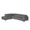 Угловой диван с реклайнером Angel Cerda 5320-L, серая кожа