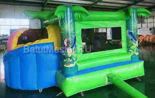 Надувной коммерческий батут Тропический лес 4х4х2,5 м