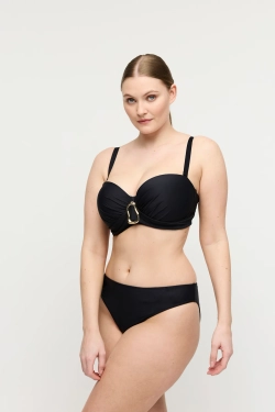PRIMADONNA Swim Uvita Топ без бретелей с поролоновой вставкой, черный