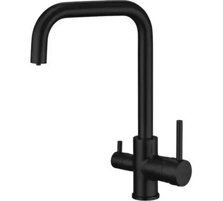 Смеситель для кухни с подключением фильтра питьевой воды, чёрный, S228H, SHEVANIK