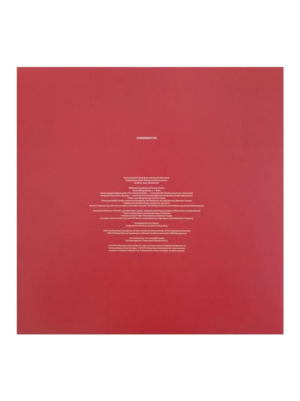 Pet Shop Boys. Behaviour (LP) Новая запечатанная виниловая пластинка