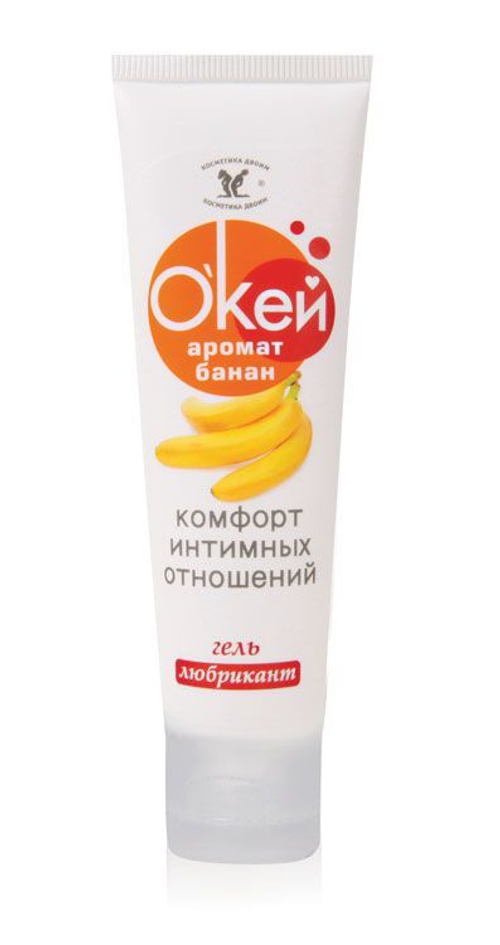 Гель-лубрикант "Окей" с ароматом банана - 50 гр.