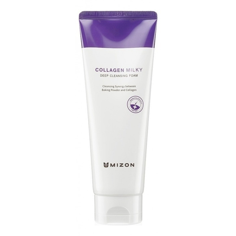 Пенка с коллагеном Collagen Mizon Milky Deep Cleansing Foam 150 мл.