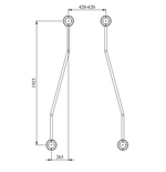 Спортивный комплекс №4, параворкаут, брусья, 1920*620*1600 мм., D=89 мм.