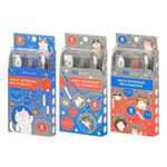 Готовальня Basir 8 предметов в пластиковом футляре, серия "Кошки", циркуль с запасными частями + набор пластиковых линеек