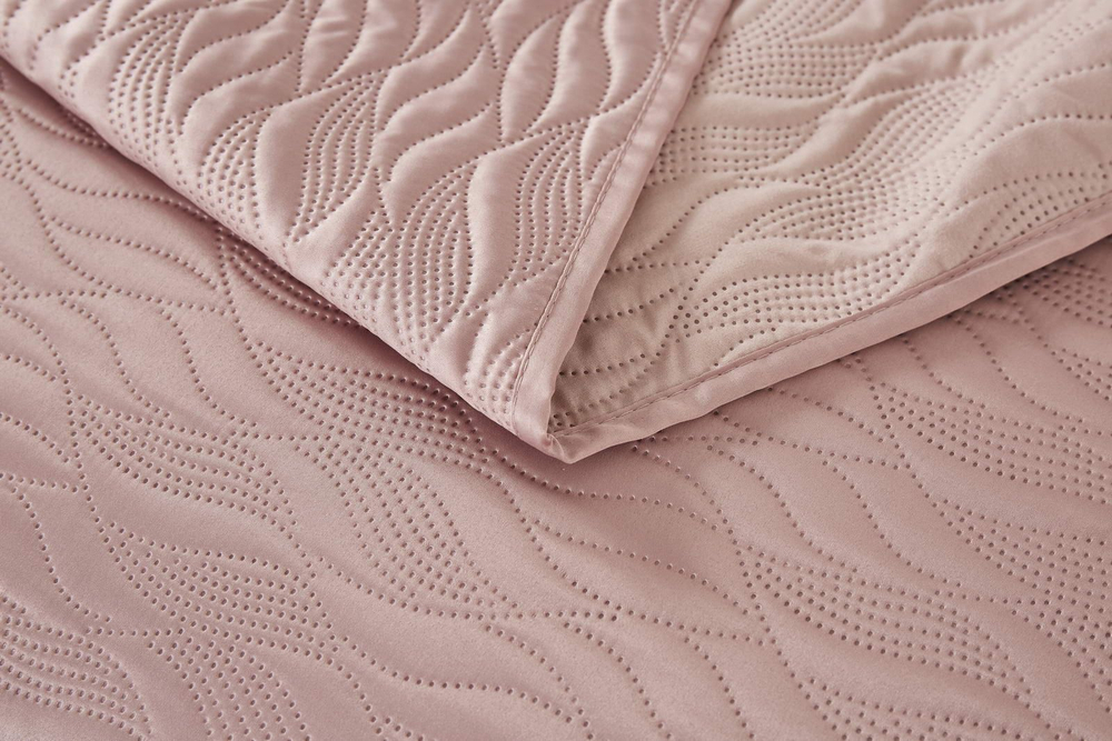 Покрывало 230х250 и 2 наволочки 50х70 Sofi De MarkO Джозефина темно-розовое